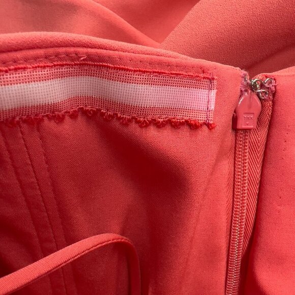 Badgley Mischka Coral Strapless Evening Gown Size 6 - Picture 12 of 14